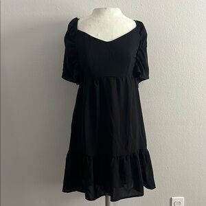 HYFVE Black Mini Tiered Dress
